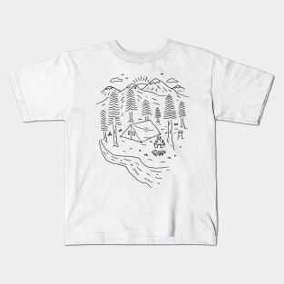 Let's Go Camping (for Light) Kids T-Shirt